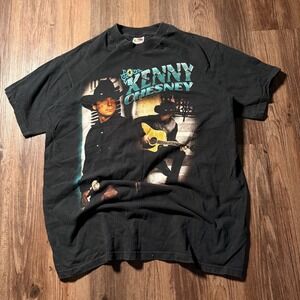 Kenny Chesney I‎ Will Stand  1999 Tour Black Graphic T-Shirt XL Country Music